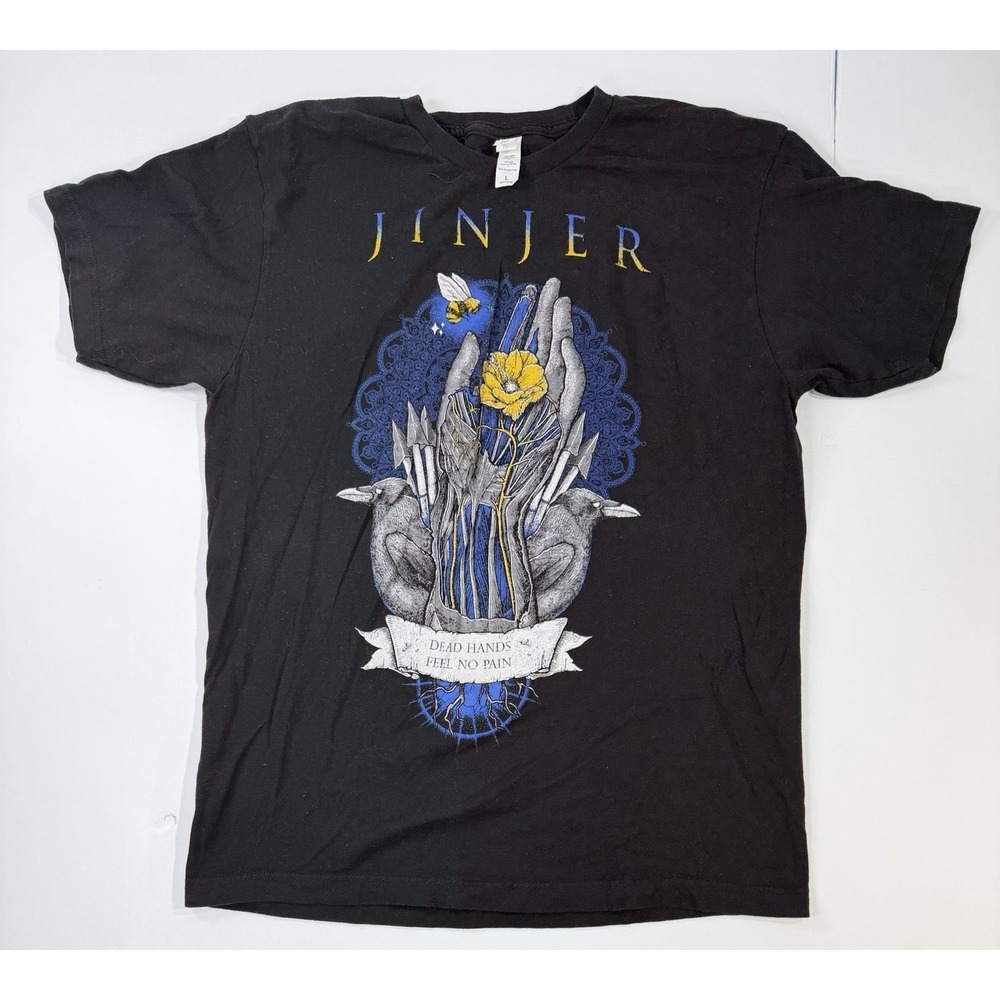 Jinjer Dead Hands Feel No Pain Band T Shirt Large Metal Concert Tee